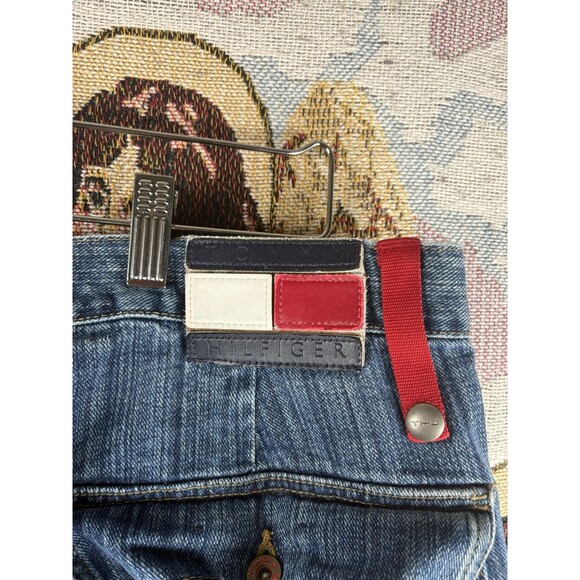 Vintage Tommy Hilfiger Baggy Jeans Mens 36x30 Y2K Denim Wide Leg Carpenter JNCO - Picture 8 of 10